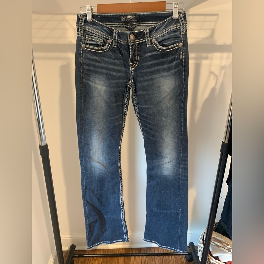 Silver Bootcut Jeans